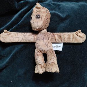 Disney Parks 8" Baby GROOT Snuggle Snapper Plush Snap Bracelet - Used